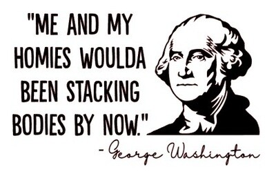 George Washington Stacking Bodies Vinyl Decal