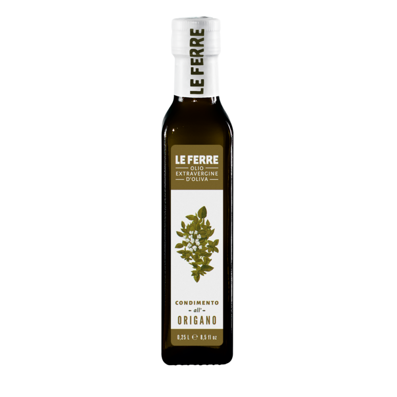 Olio Extravergine d'Oliva Le Ferre aromatizzato all'Origano - 0,25 lt