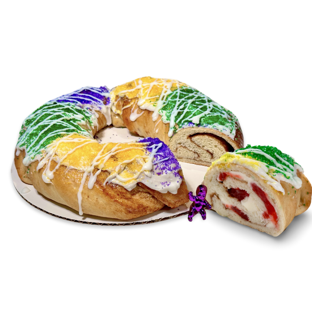 PICKUP ONLY Strawberry Cream Cheese King Cake Small