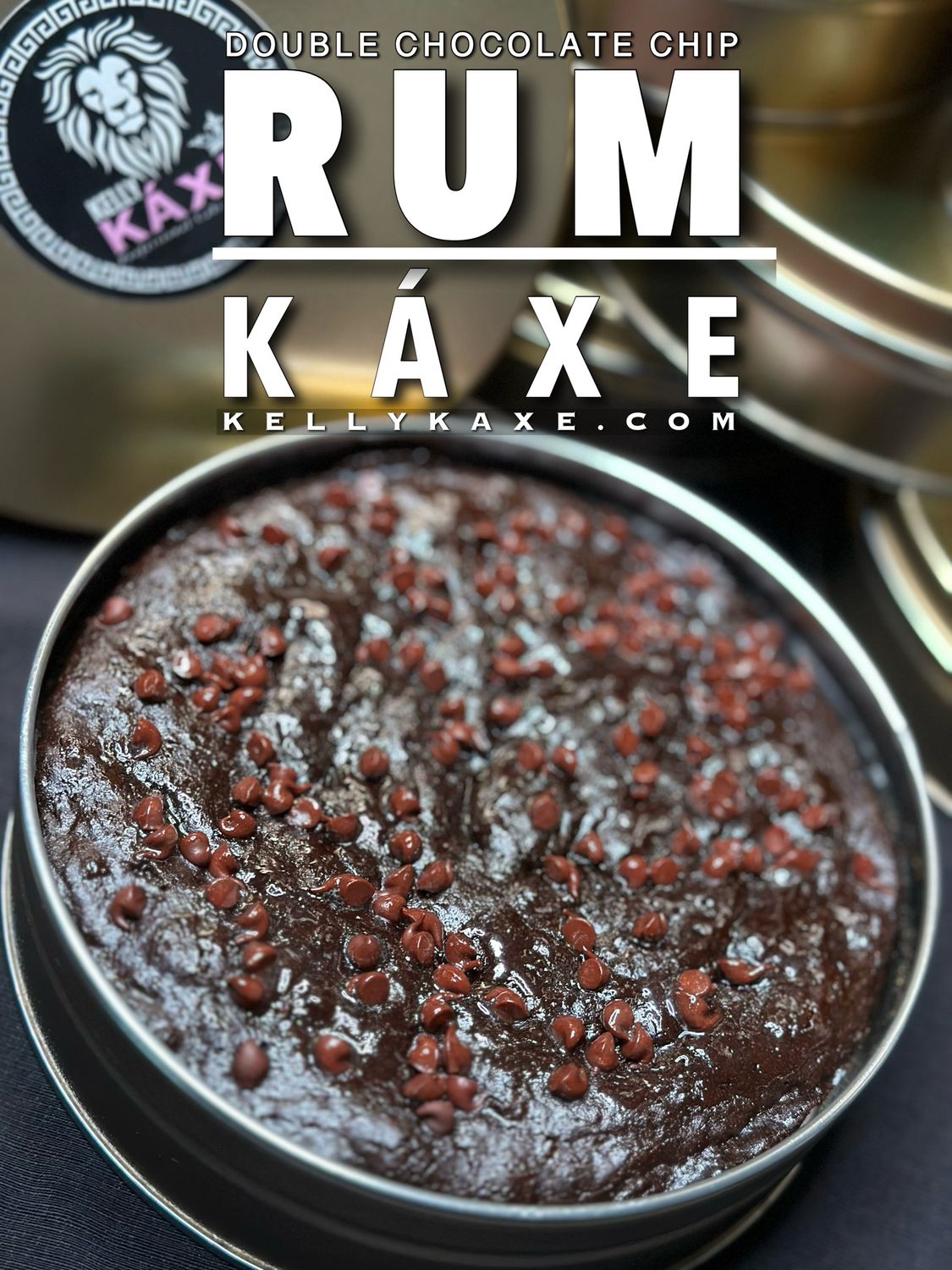 DOUBLE CHOCOLATE CHIP RUM CAKE