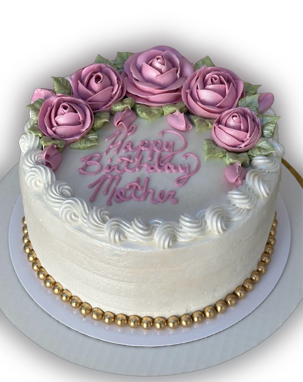 8” Double Layer w/Roses PICKUP ONLY