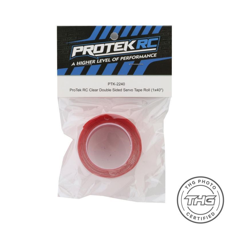 ProTek RC Clear Double Sided Servo Tape Roll (1x40")