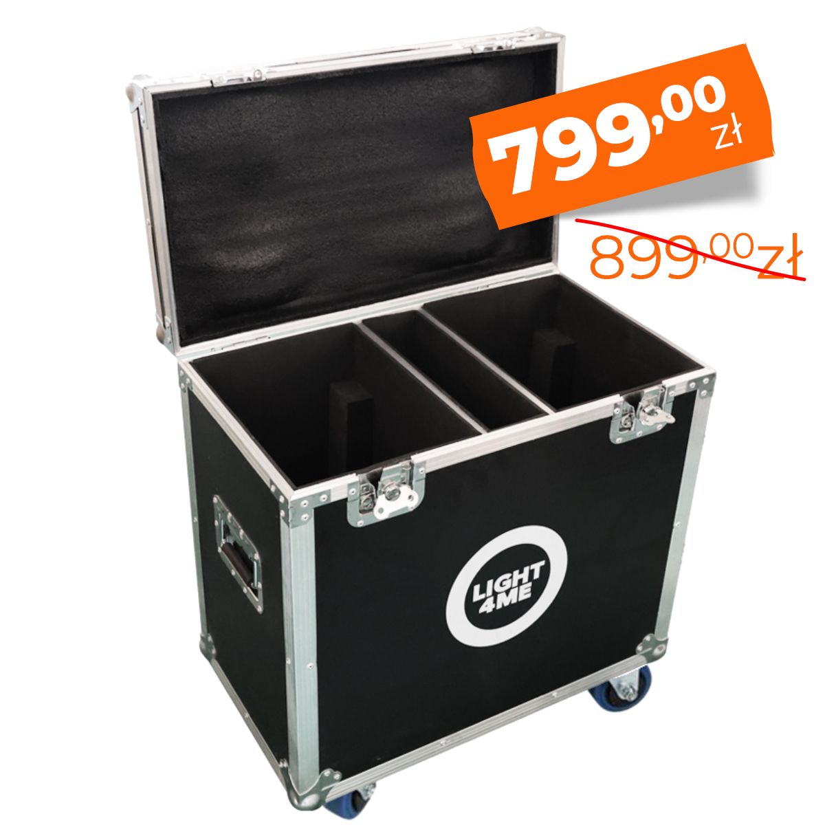 LIGHT4ME 12R SMART BEAM CASE 2IN1 skrzynia transportowa na 2 głowice ruchome