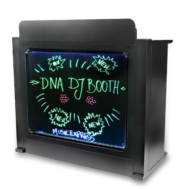DNA DJ BOOTH BK stół stanowisko DJ podświetlana tablica LED RGB