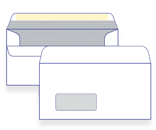 17438 - DLX Barcode Window Face Secretive Self Seal