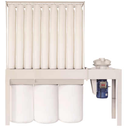 Aspirador mangas filtrantes 11 Kw