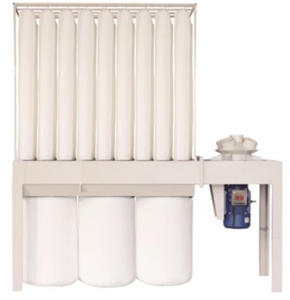 Aspirador mangas filtrantes 11 Kw