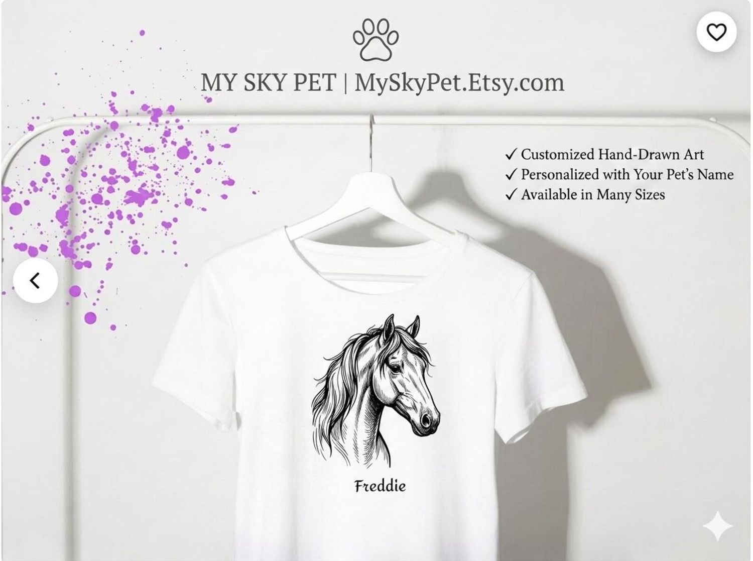 Personalized Horse Graphic Tee -23 Designs