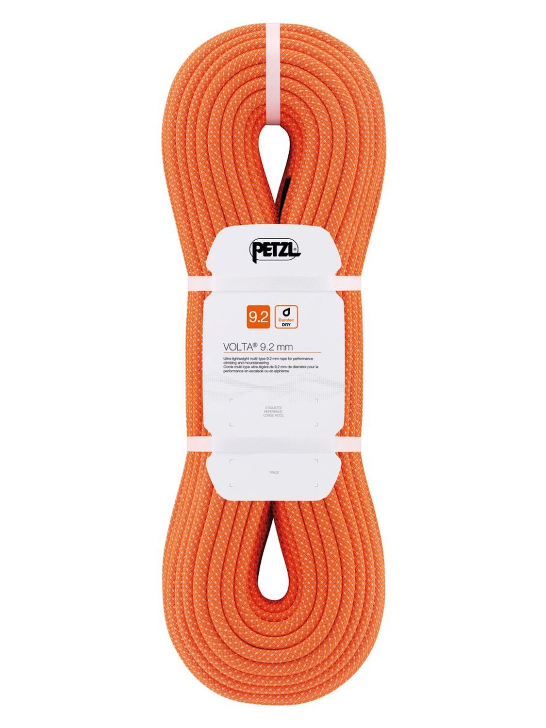 Petzl Volta 9.2mm Rope, Color: Orange, Length: 70 m
