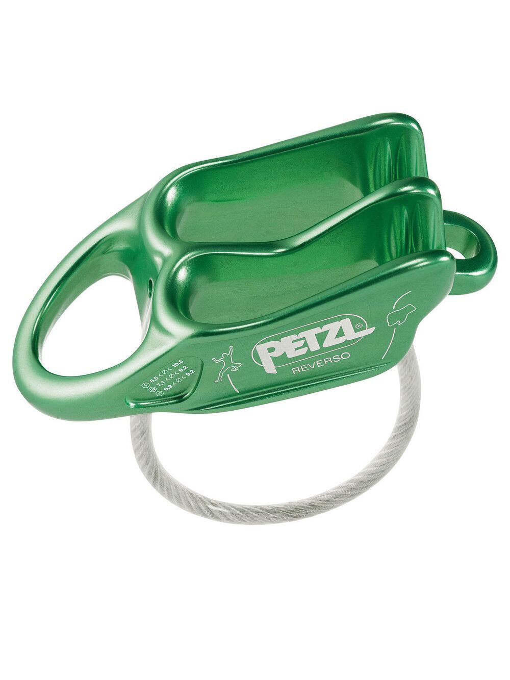 Petzl Reverso Belay Device, Color: Red/Orange