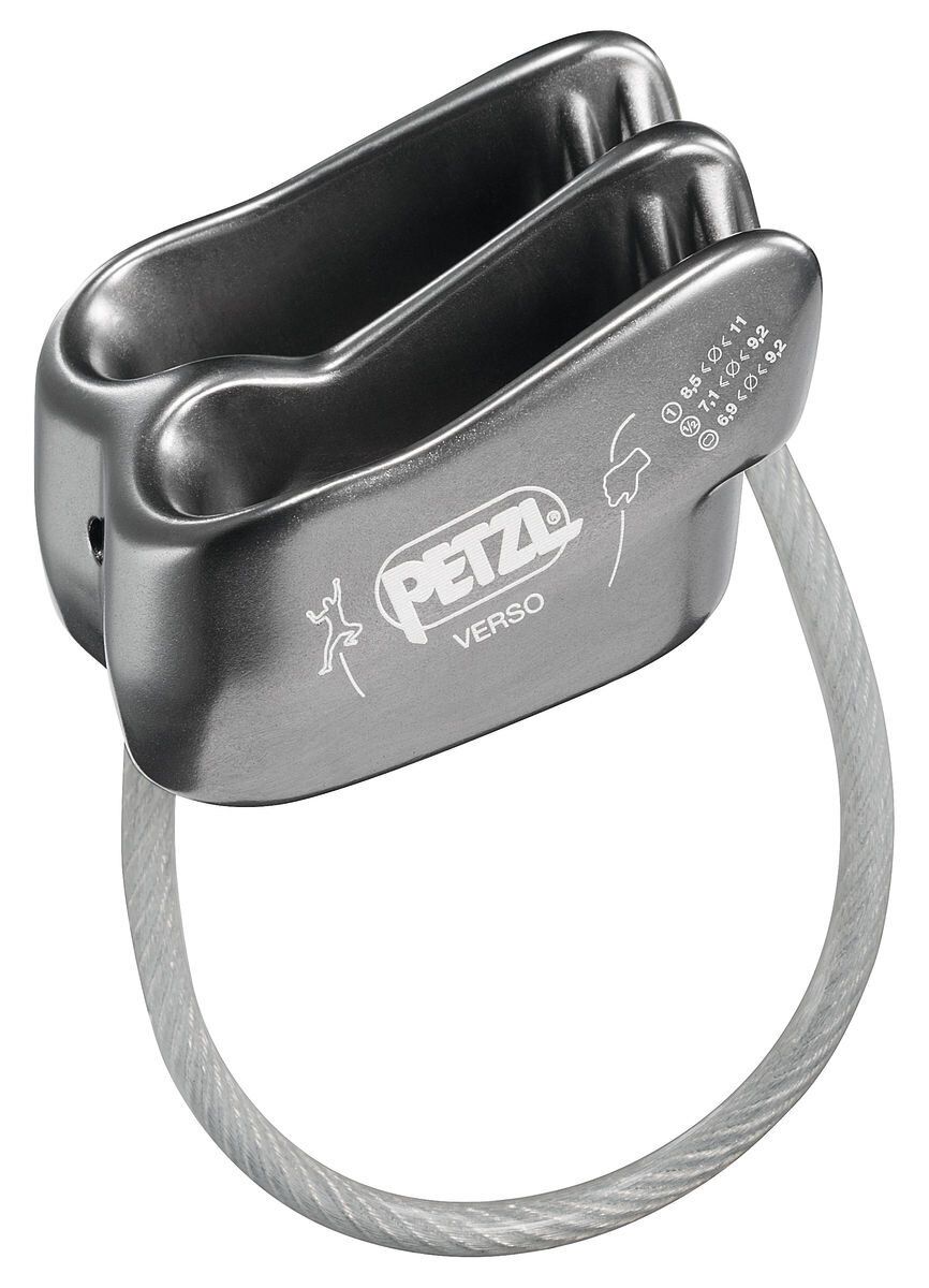 Petzl Verso Belay Device, Color: Gray