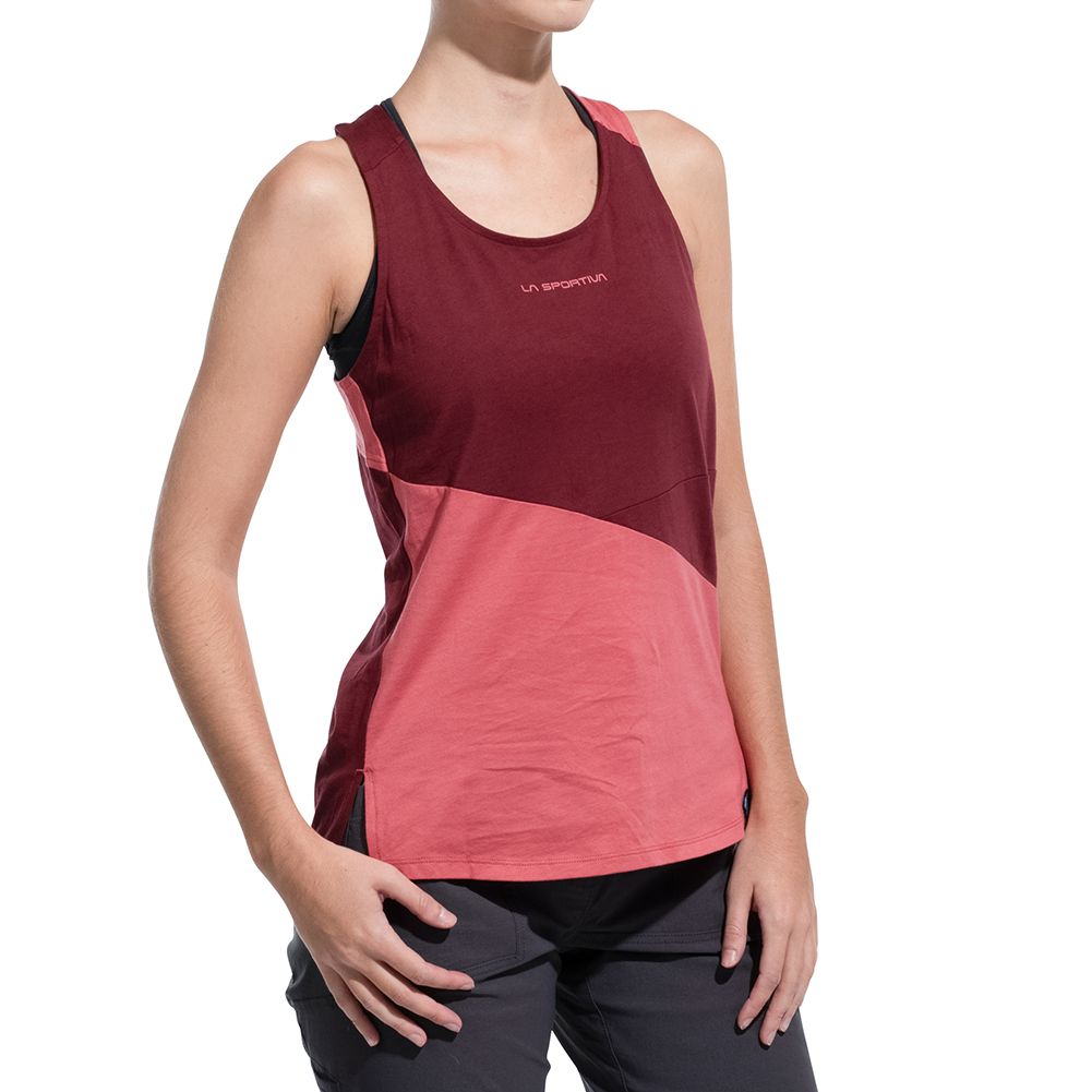 La Sportiva - Twist Tank (W), Color: Rosebay/Redwood, Size: Small