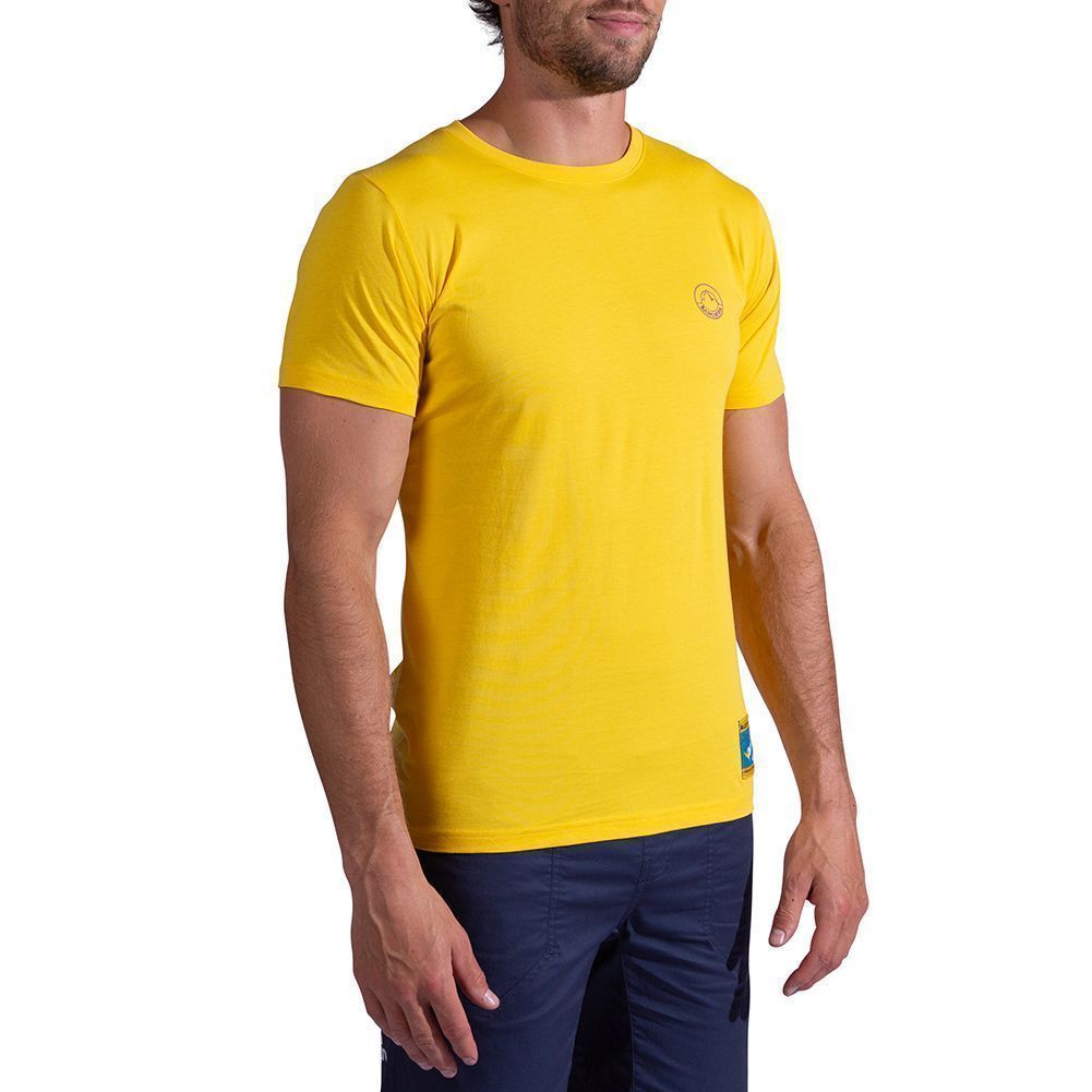 La Sportiva - Climbing on the Moon T-Shirt M, Color: Giallo/Viola, Size: XS