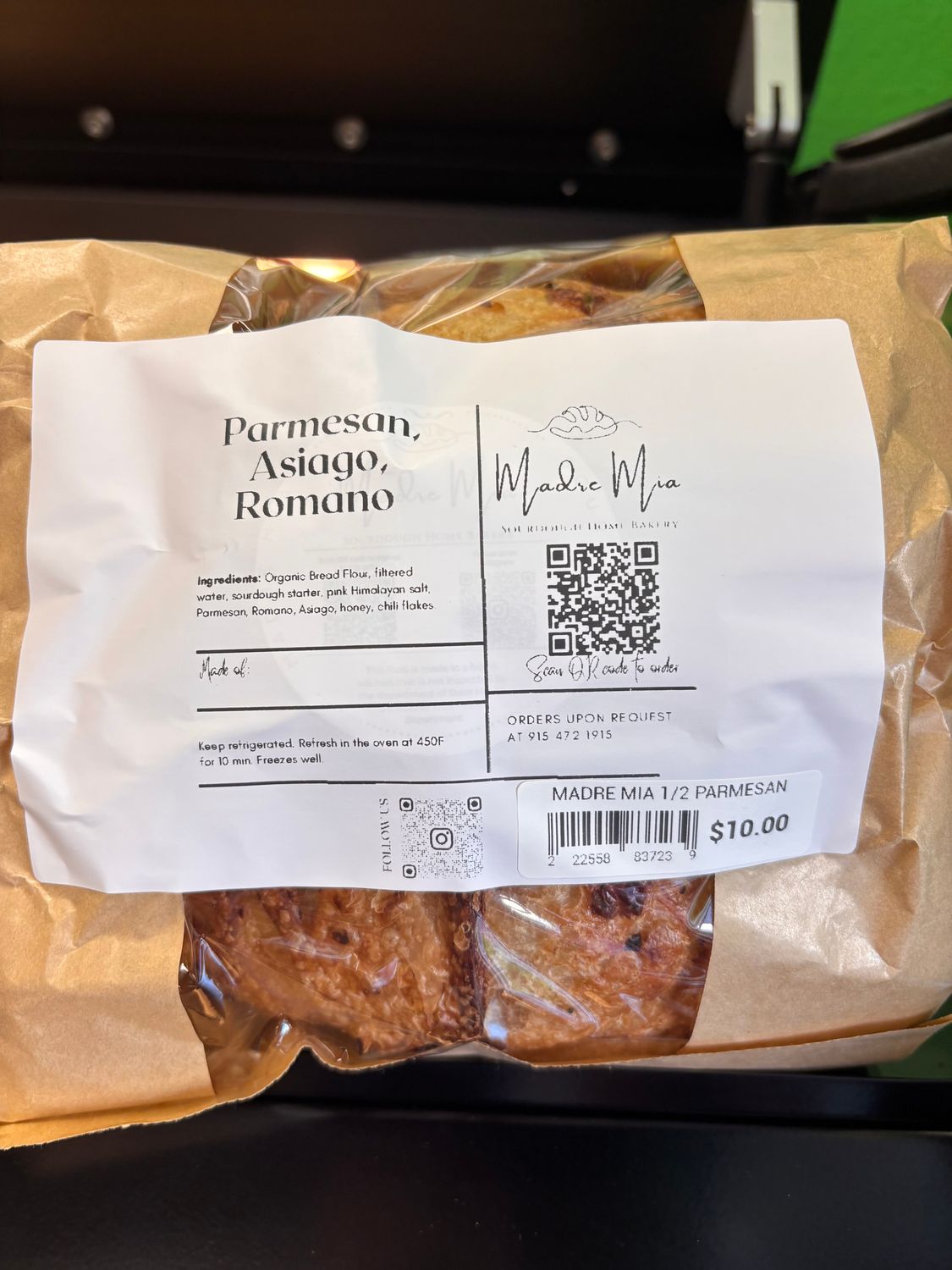 MADRE MIA 1/2 PARMESAN ASIAGO