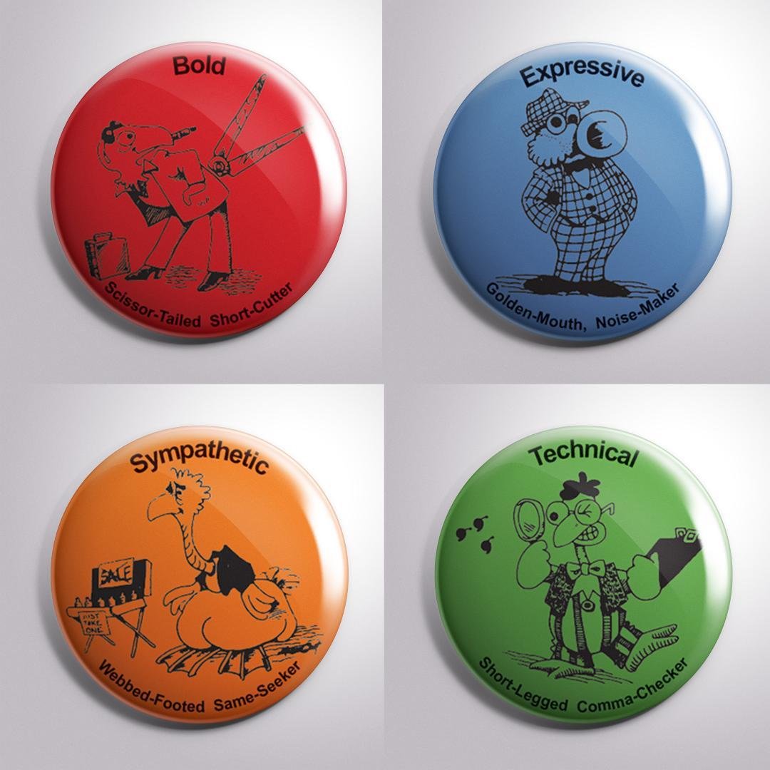 "Birds of a Feather" Buttons