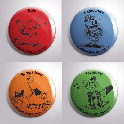 "Birds of a Feather" Buttons