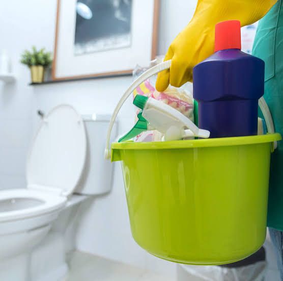 Toilet Cleaning with materials (per toilet)