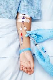 IV injection 100 ml with 1 hour