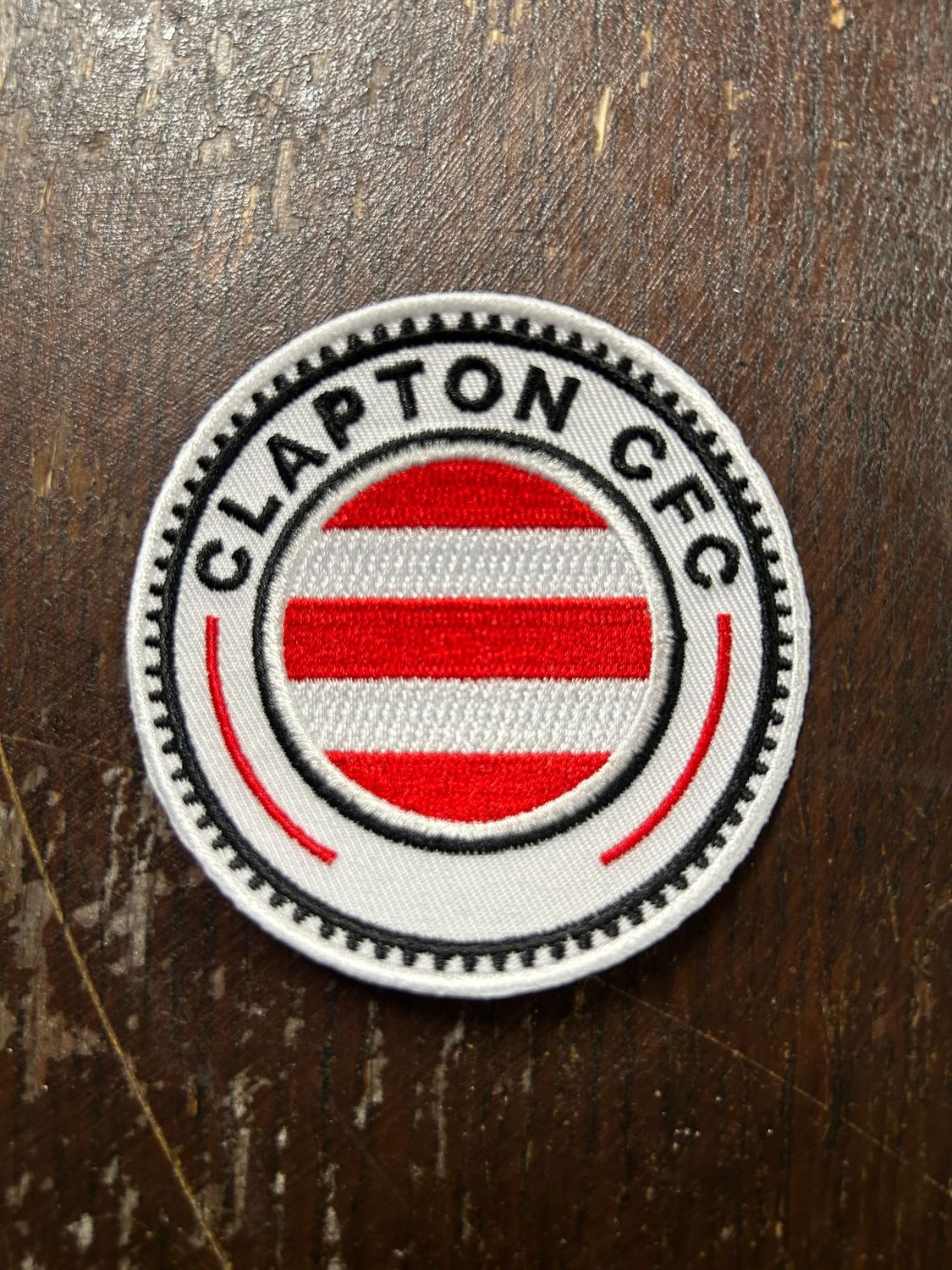 Clapton CFC badge iron-on patch
