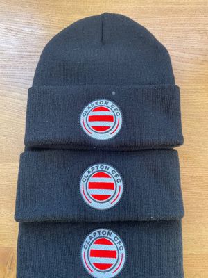 Clapton CFC black beanie hat Clapton CFC black beanie hat