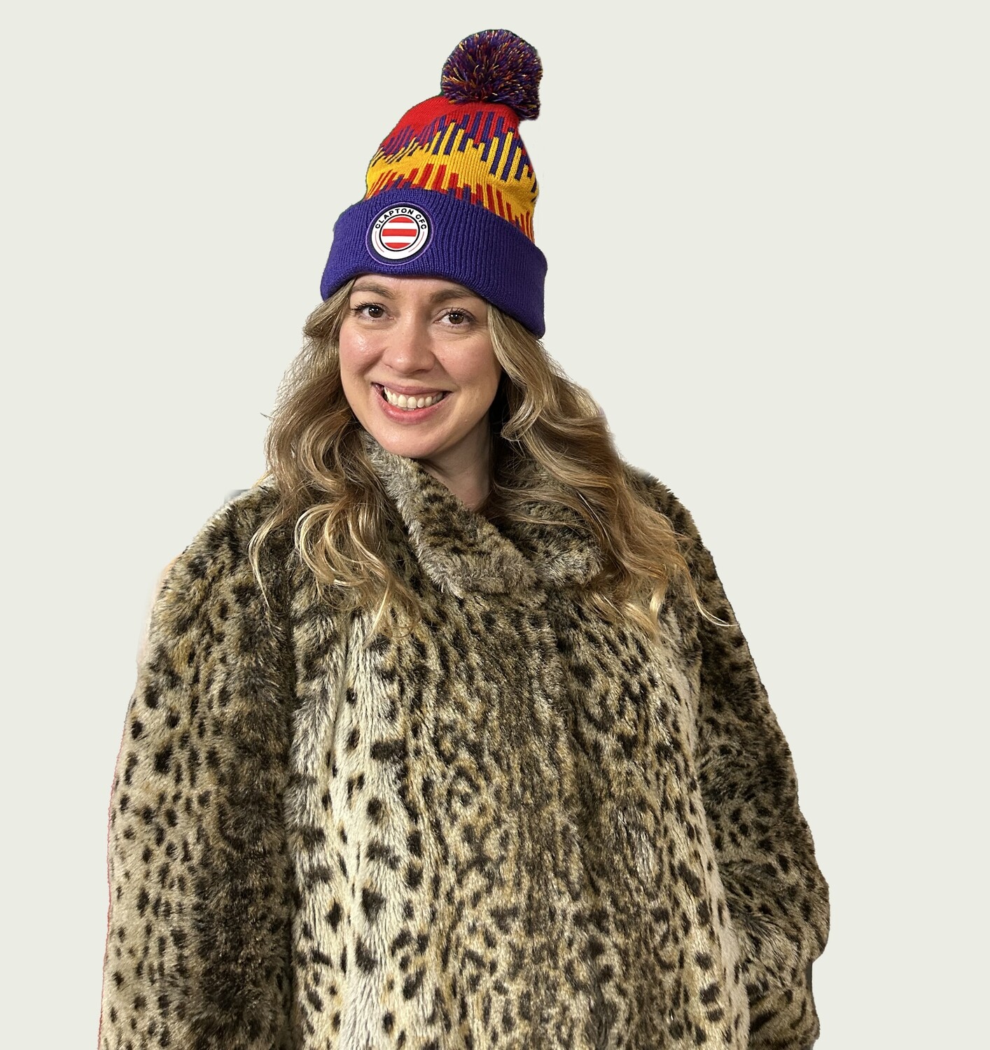 Clapton CFC bobble hat - away colours