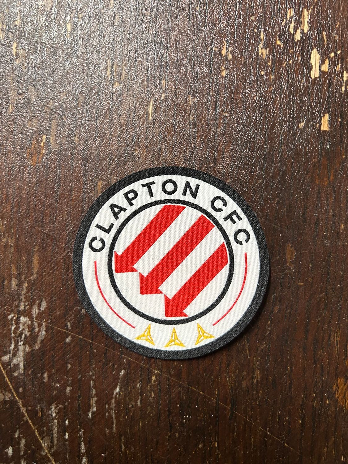 Clapton CFC arrows iron-on patch