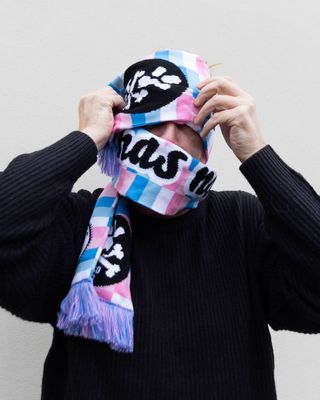 Clapton CFC scarf - trans solidarity colours