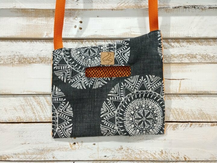 Night Sun-Crossbody snake bag