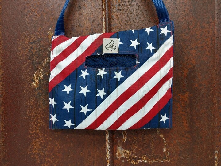 Stars & Stripes-Crossbody snake bag