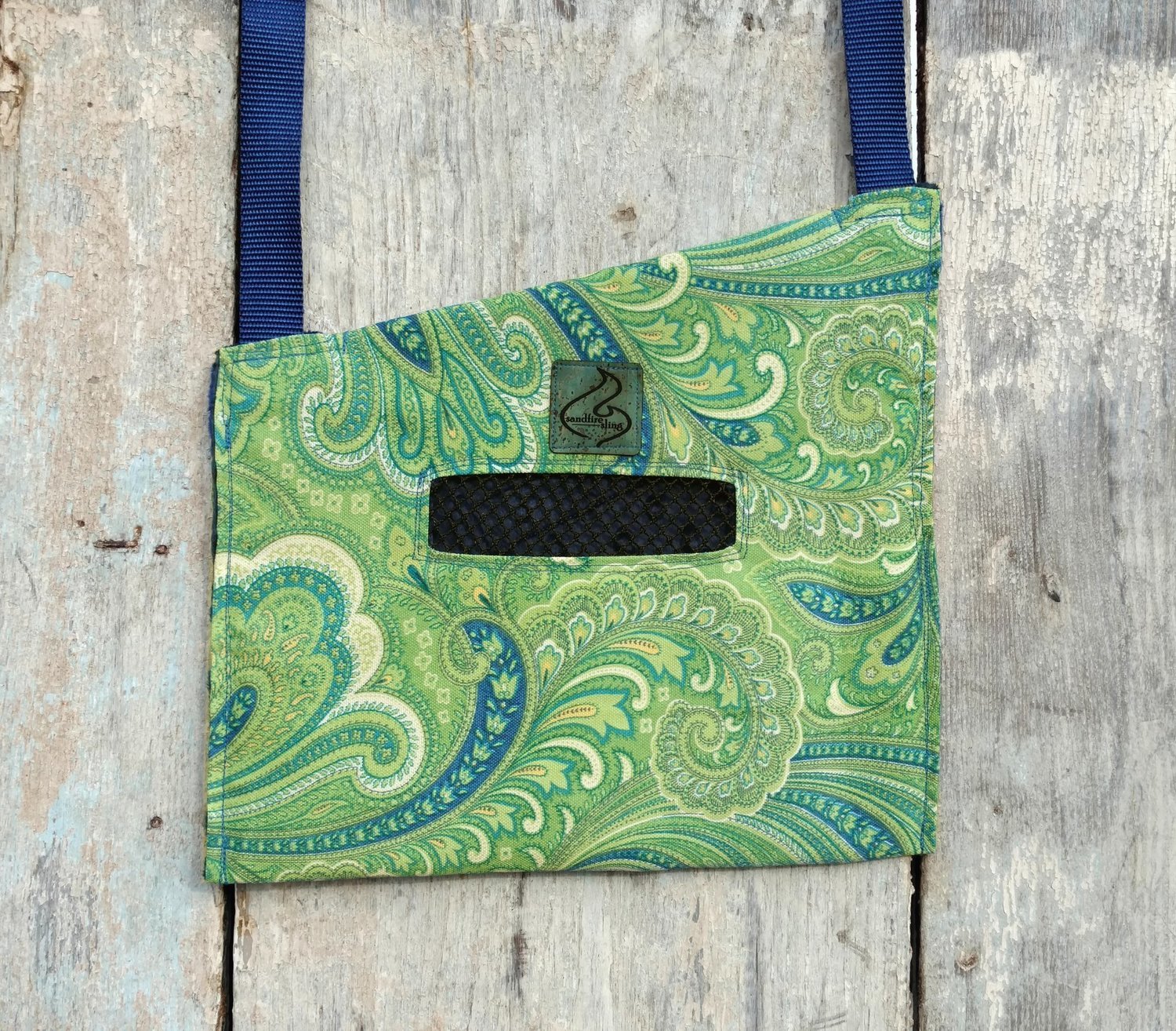 Garden Paisley-Crossbody snake bag