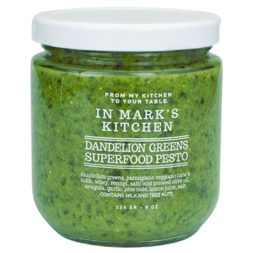 In Mark's Kitchen Dandelion Greens Superfood Pesto