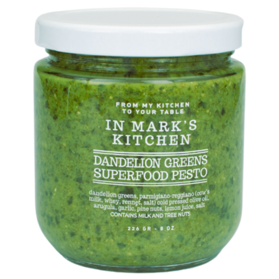 In Mark's Kitchen Dandelion Greens Superfood Pesto
