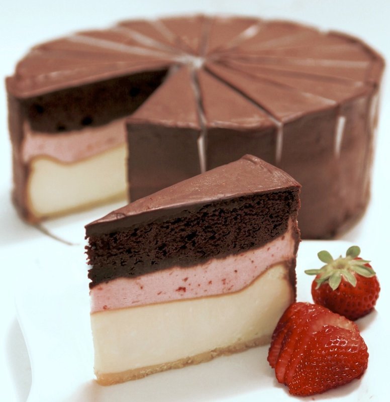 Neapolitan Cheesecake - Mile High Decadence!