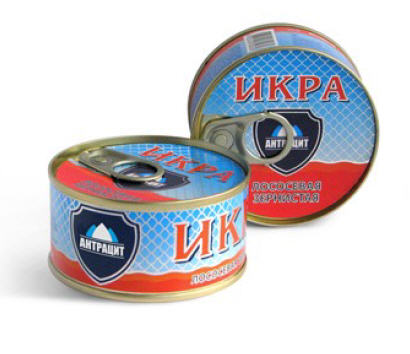 Икра лососевая зернистая ТМ «Антрацит» 120гр