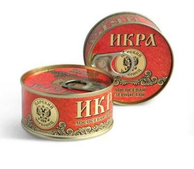 Икра лососевая зернистая ТМ «Царский цервонец»120гр