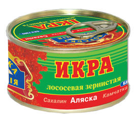 Икра лососевая зернистая ТМ «Морская коллекция» 130гр, (Аляска)