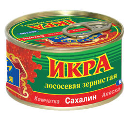 Икра лососевая зернистая ТМ «Морская коллекция» 130гр, (Сахалин)