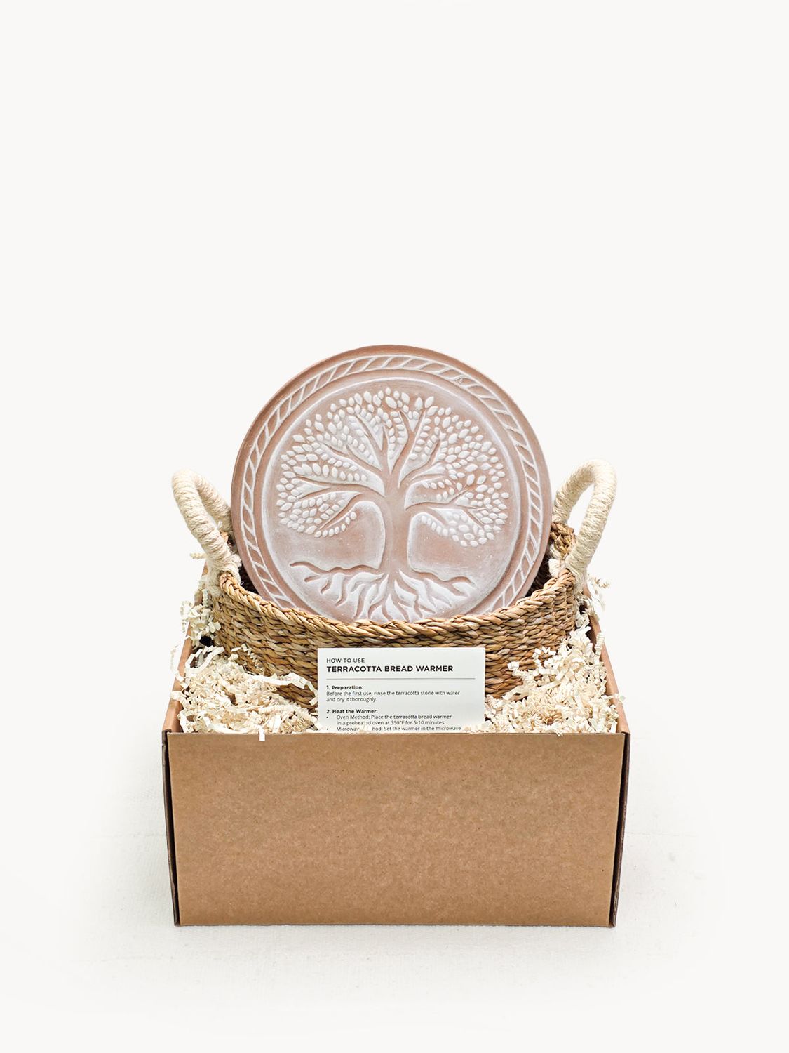 Bread Warmer & Basket - Tree of Life Round