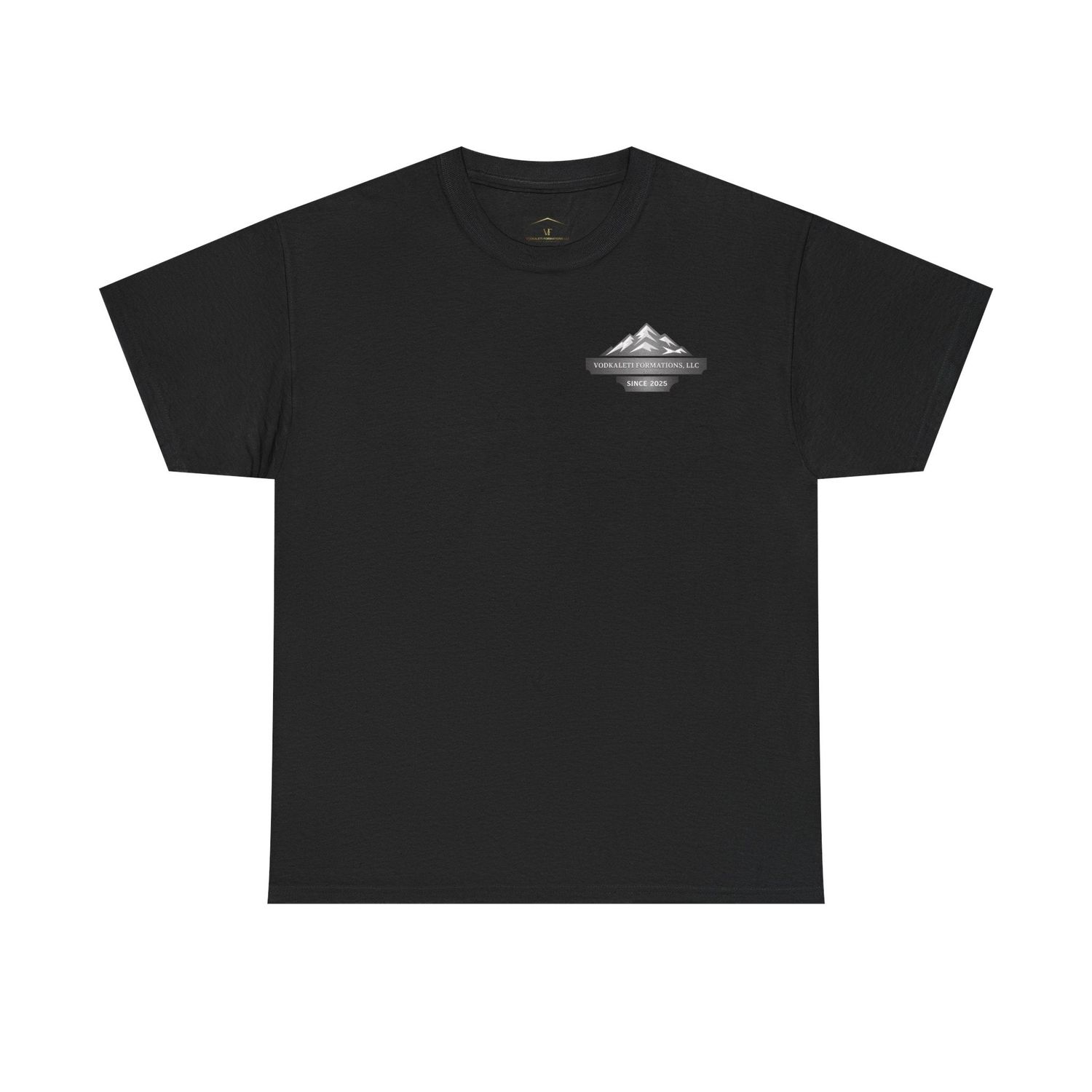 Vodkaleti Formations Logo Community Impact Tee-FRONT AND BACK