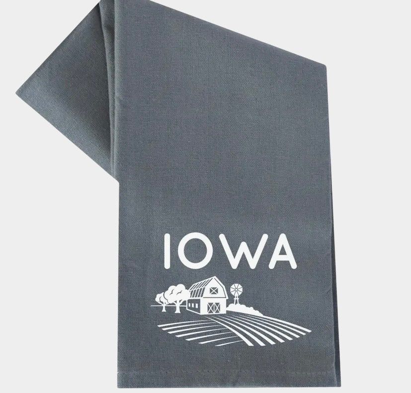 Iowa Farmland Tea Towel