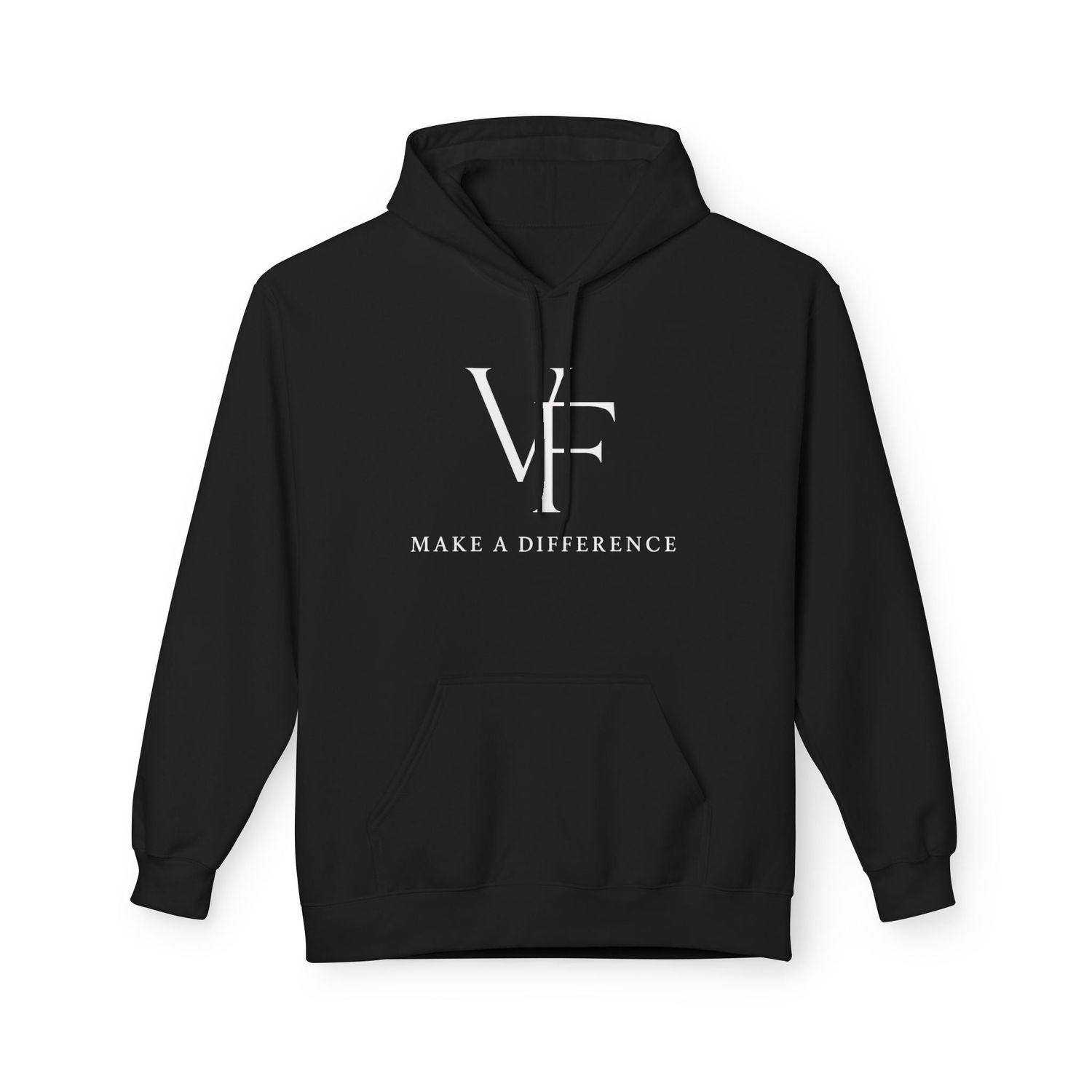Hoodie — Classic White Midweight Fleece Hoodie