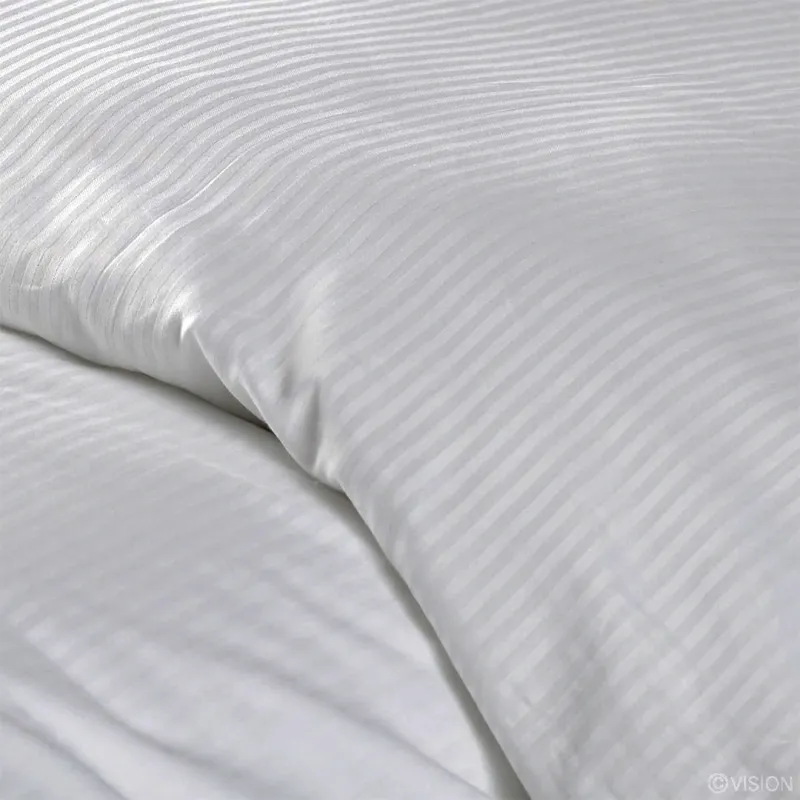Duvet Cover (White Striped)