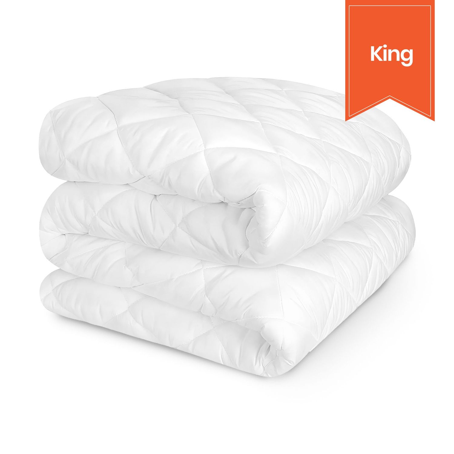 Standard Fitted Mattress Pad - King - 78 x 80 x 15 - Case of 6