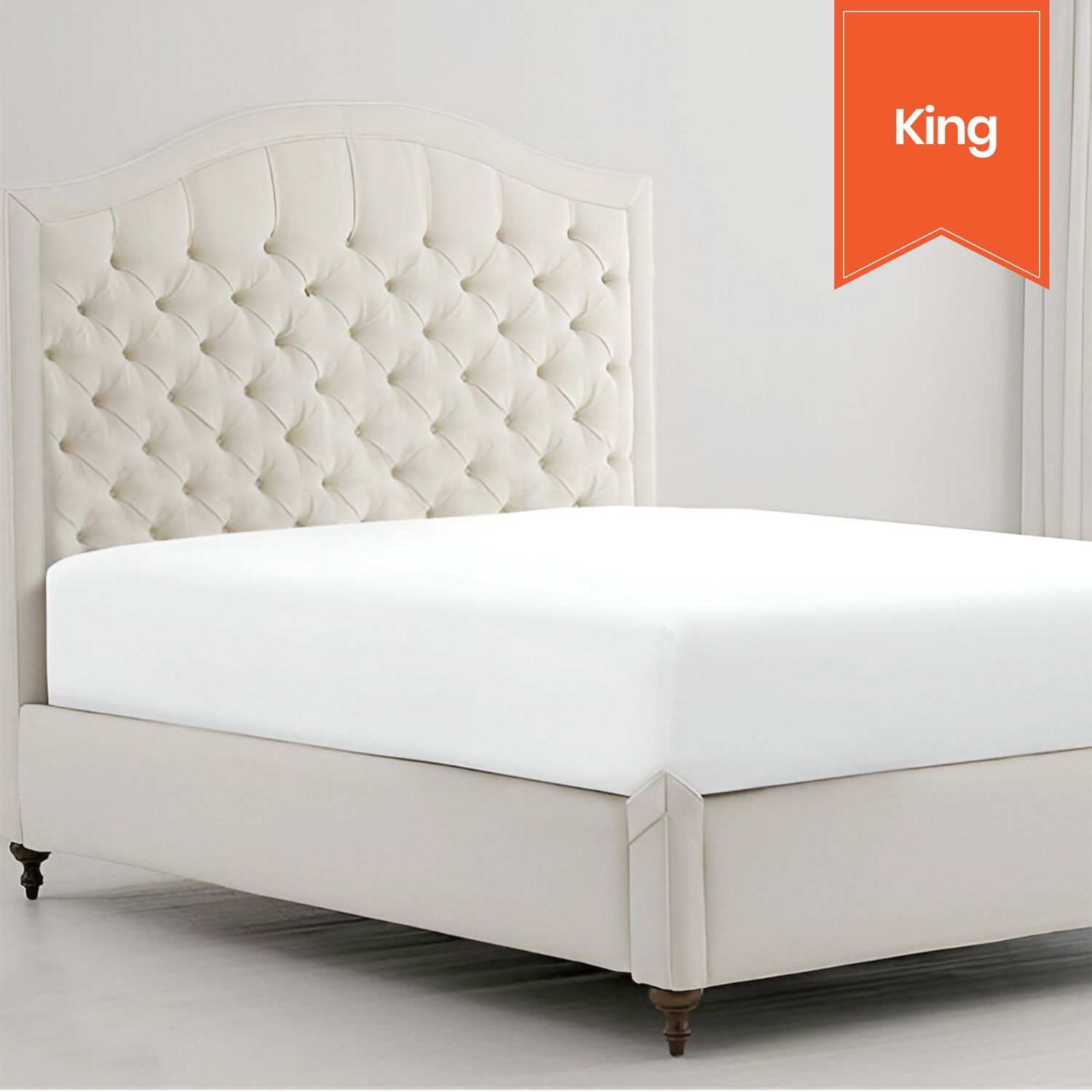 Forte T-250 Satin Weave Sheet - California King - Cal Fitted - 73 x 85 x 15 - Case of 12