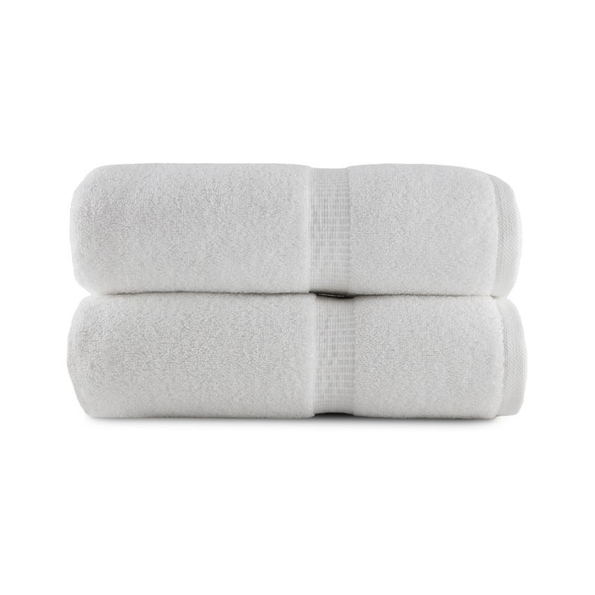 Belem Luxury Spa Towel - White - 30 x 56 - Set of 2