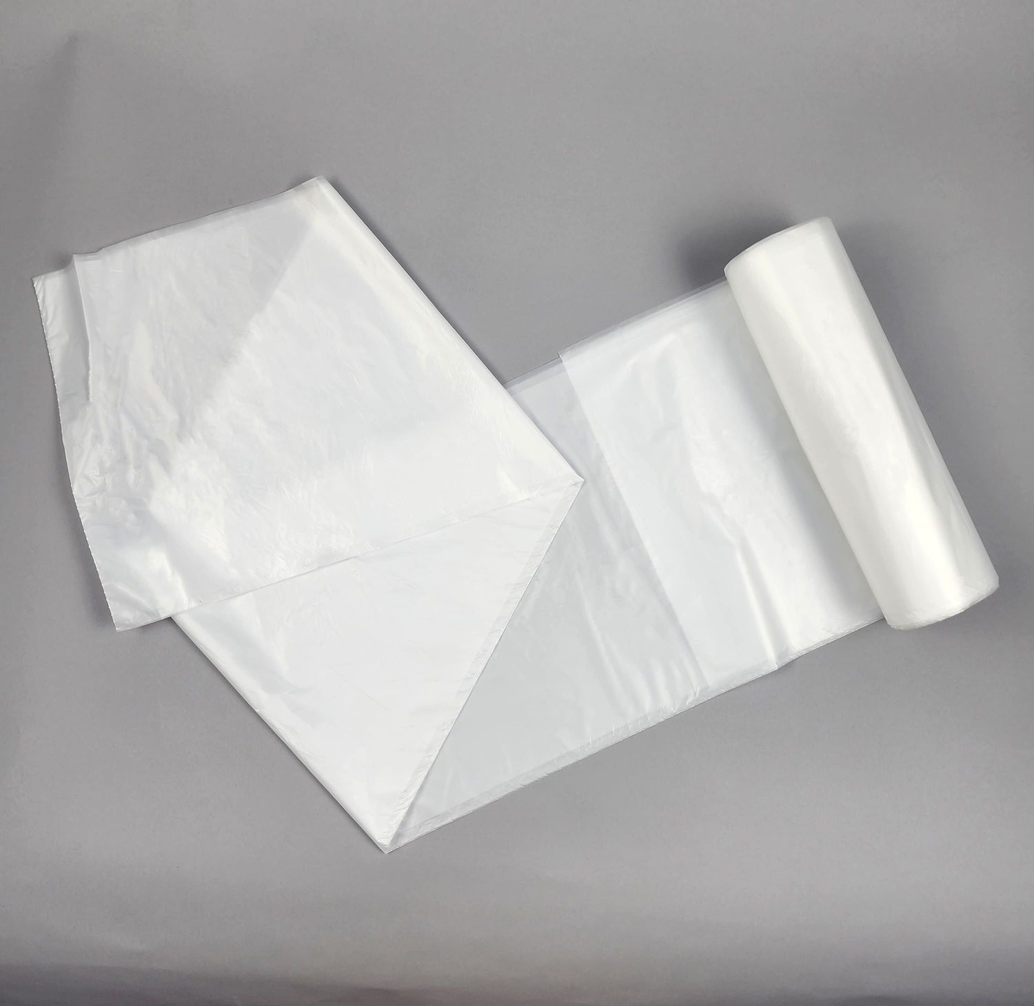 Heavy Duty Garbage Bag - Clear | 43 x 48 | 55 Gal Bag 17 micron - Case of 200