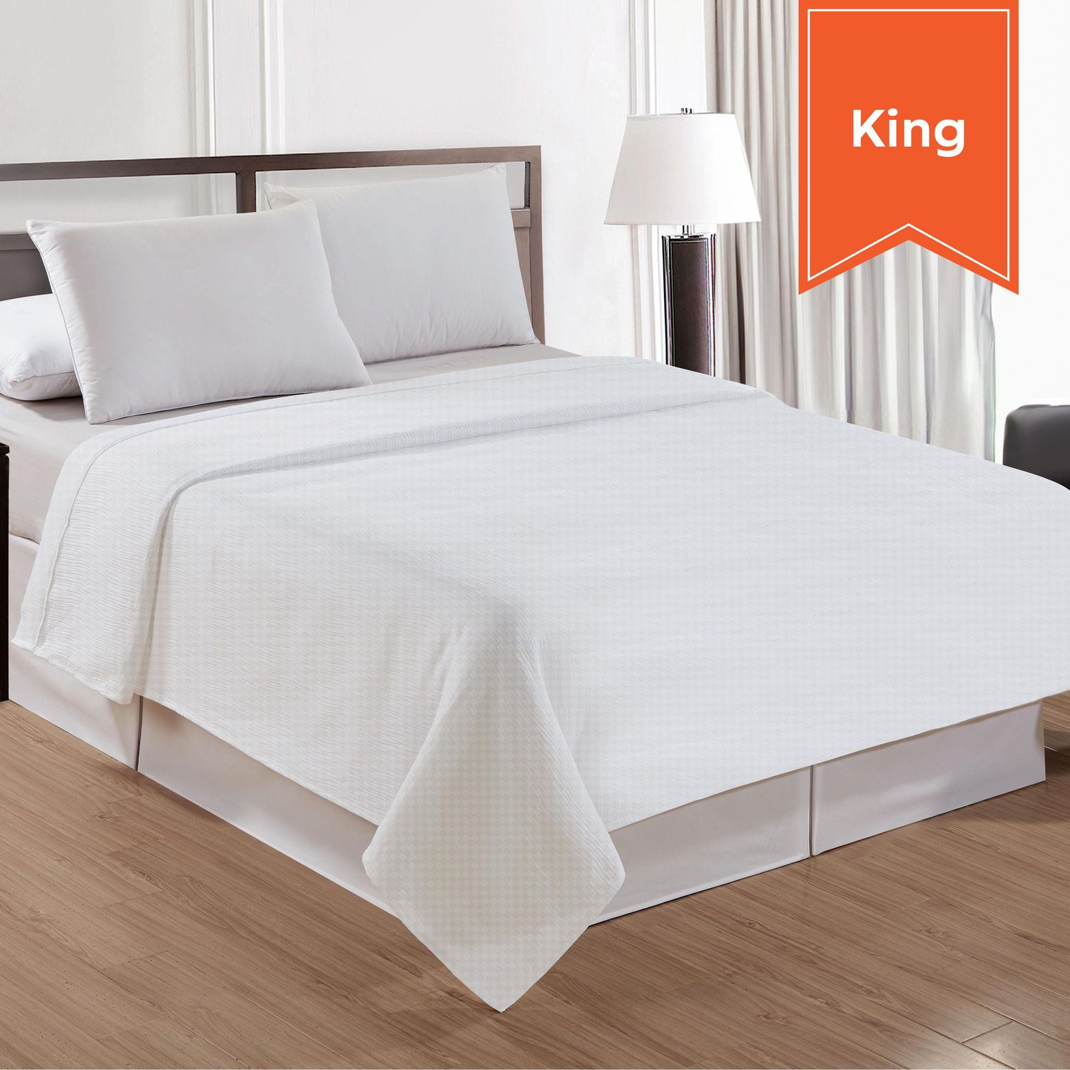 Top Sheet - Classic Checkered - King - 112 x 96 - Case of 12