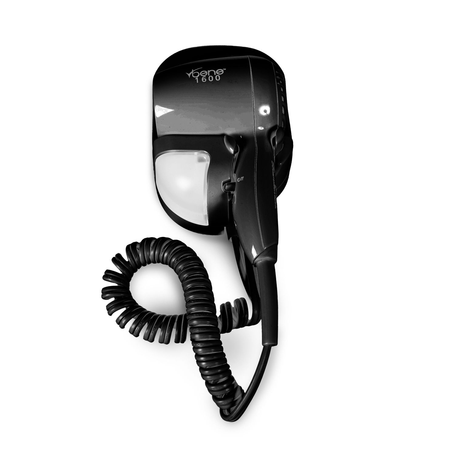 Wall Mount Hair Dryer - Black - 1600 W - Case of 10