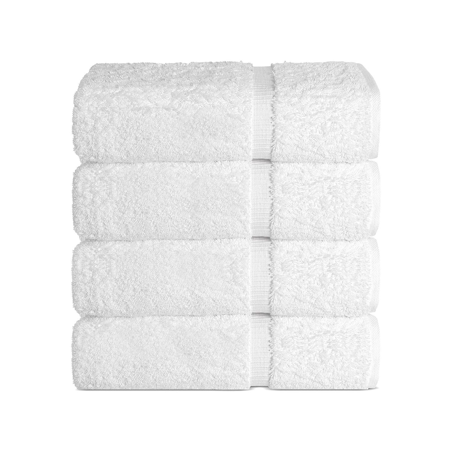 Belem Luxury 27 x 50 Bath Towels - White - Case of 6 sets