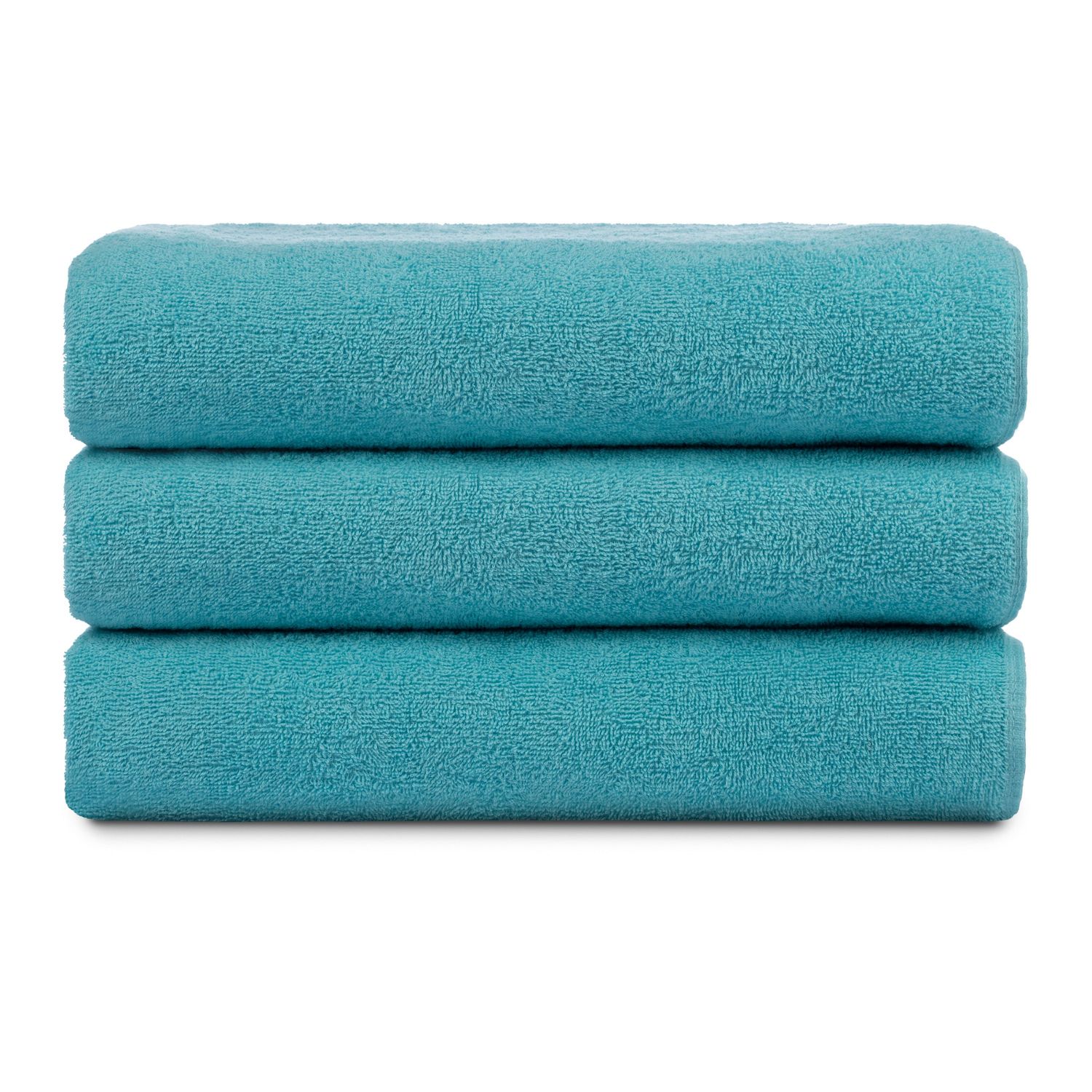 Solid Color Pool Towel - Luxury - Aqua Blue - 36 x 68 - Case of 24